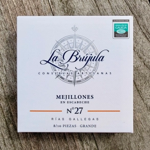 La Br�jula N� 27 Mejillones Grande en Escabeche (8-10 styk)
