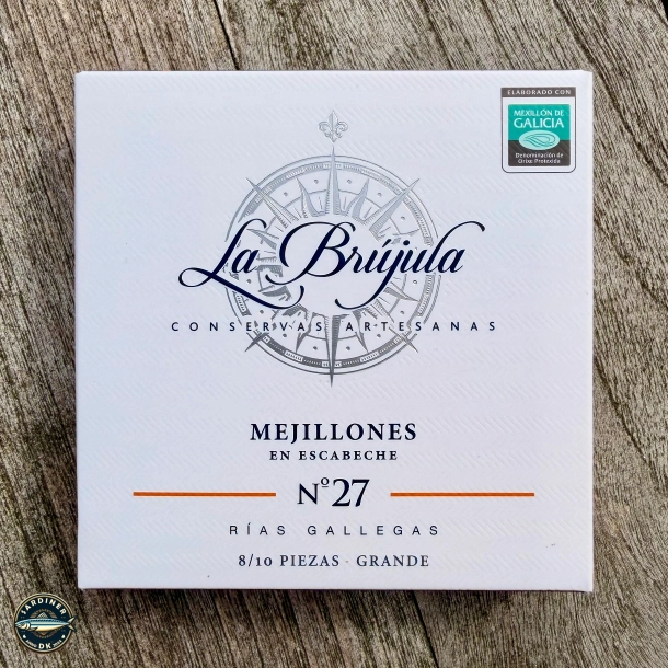 La Br�jula N� 27 Mejillones Grande en Escabeche (8-10 styk)