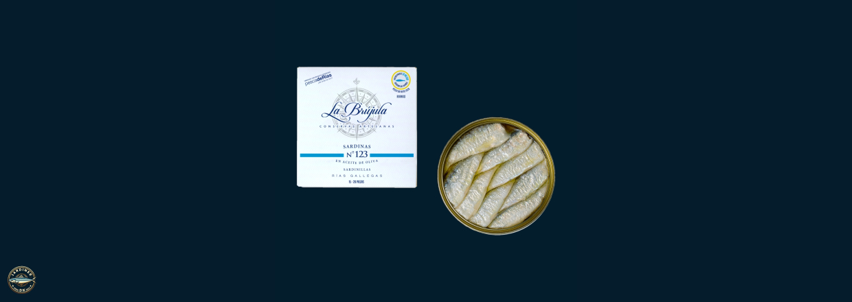 Nu kan vi tilbyde Do Xeito Sardinas fra La Brjula  en hyldest til havet og hndvrket