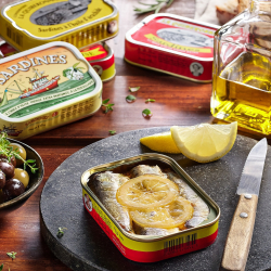 Sardines � l'huile d'olive vierge extra et aux citron - Mill�sime 2024
