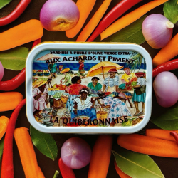 Smagekasse-2 med otte dser Sardines Millsimes fra La Quiberonnaise