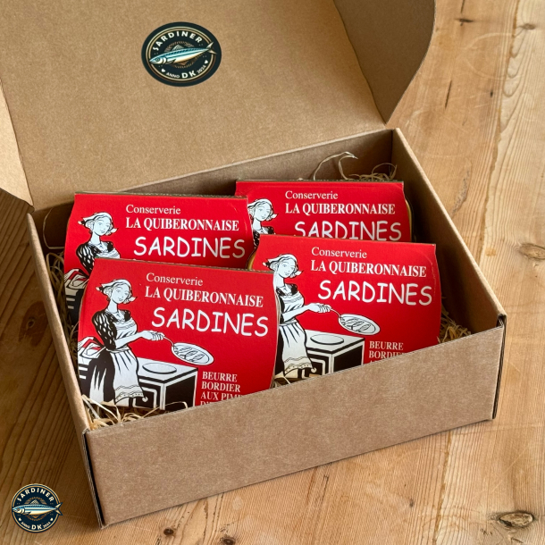 Sardines Millsimes au beurre Bordier aux piments d'Espelette