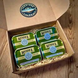 Sardines  l'huile d'olive vierge extra au poivre vert