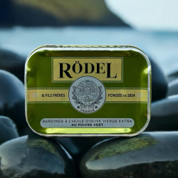 Sardines  l'huile d'olive vierge extra au poivre vert