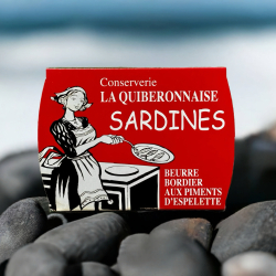 Sardines Millsimes au beurre Bordier aux piments d'Espelette