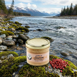 Cr�me de saumon rose du Pacifique aux baies roses